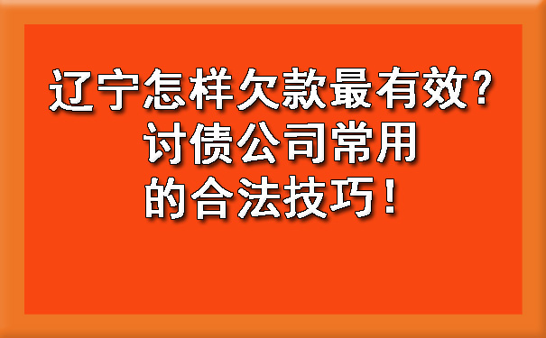 辽宁怎样欠款最有效？讨债公司常用的合法技巧！.jpg